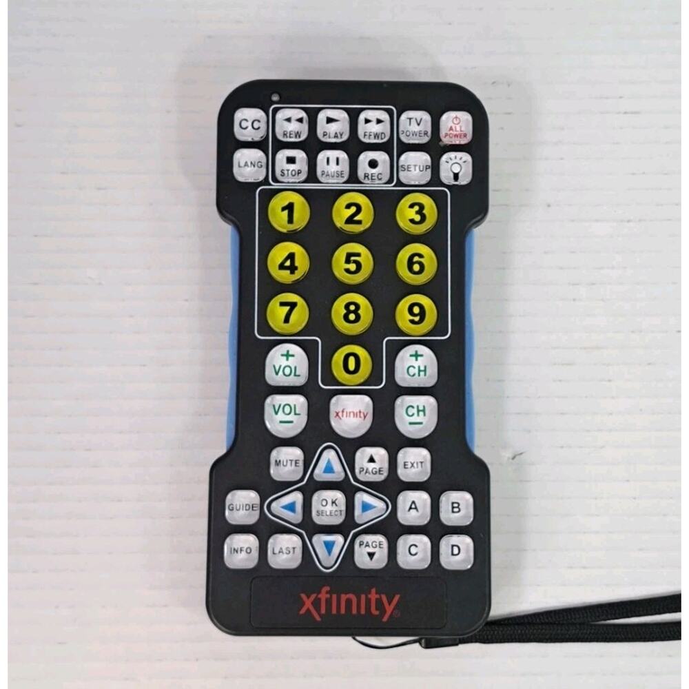 Xfinity Comcast Backlit Large Button Big EZ Oversized Universal Remote Control
